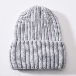 Winter Silk Satin Lined Beanie Hats Women Men Unisex Thick Chunky Cap Striped Warm Soft High Quality Cashmere Knitted Beanie Hat