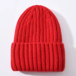 Winter Silk Satin Lined Beanie Hats Women Men Unisex Thick Chunky Cap Striped Warm Soft High Quality Cashmere Knitted Beanie Hat