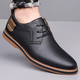 Men's Business Leather Shoes, Breathable & Comfortable, Soft Anti-slip Sole, for Driving, Outdoor Use & Daily Commute-XH202
