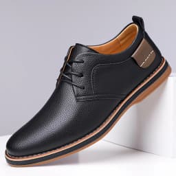 Men's Business Leather Shoes, Breathable & Comfortable, Soft Anti-slip Sole, for Driving, Outdoor Use & Daily Commute-XH202