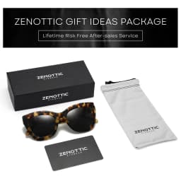ZENOTTIC Handmade Acetate Polarized Sunglasses Fashion Square Shade UV400 Protection Sun Glasses for Women