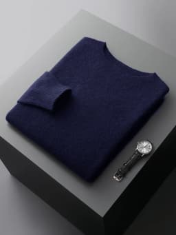 Basic Men's Seamless Wool Pullover Sweater Autumn Winter O-neck Solid 100% Merino Wool Knitwear Casual Simple Man Clothes Tops