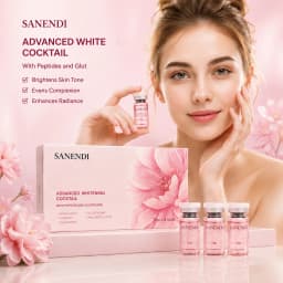 SANENDI 10vials Pink PDRN Serum Hyaluronic Acid Korean Skin Care Hydration Soothing Facial Essence GSH Vitamin Glow Solution