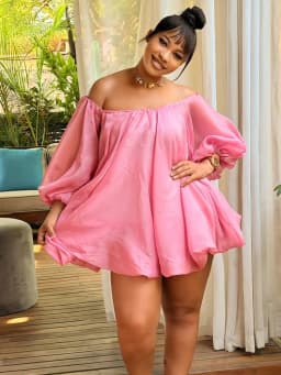 Wmstar Dress Women Wholesale Sexy Fashionable Cross Border Designs Featuring One Shoulder Open Back Bubble Sleeve 2026 Fancy