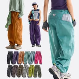 Outdoor Sports Casual Track Pants Men Women Lightweight Hiking Breathable Waterproof Quick Dry Loose Techwear Cargo Pant Trouser