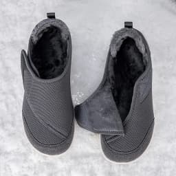 Winter Fur-lined Wide Box Toe Open Shoes for Elderly Men Women Diabetic Shoes Swollen Foot Fat Orthopedics Hallux Valgus Bunion