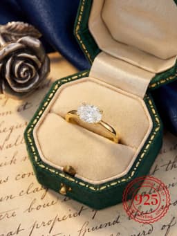 925 Sterling Silver Personalized 1-3CT Oval Zircon Ring For Women Anniversary Party Anniversary High Quality Fine Jewelry