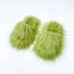 Faux Fur Slippers 2025 Women Winter Plush Warm Home Flat Slides Mongolian Wool Flip Flops Y2K Girls Furry Shoes Cute Slippers