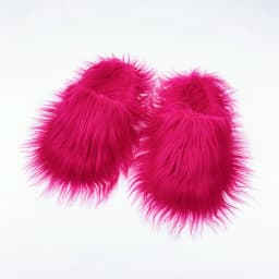 Faux Fur Slippers 2025 Women Winter Plush Warm Home Flat Slides Mongolian Wool Flip Flops Y2K Girls Furry Shoes Cute Slippers