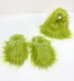 Faux Fur Slippers 2025 Women Winter Plush Warm Home Flat Slides Mongolian Wool Flip Flops Y2K Girls Furry Shoes Cute Slippers