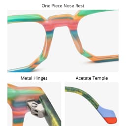 FONEX HEPIDEM Acetate Eyeglasses Frame Men New Square Brand Design Glasses Women Retro Vintage Eyewear Japanese Spectacles 9287