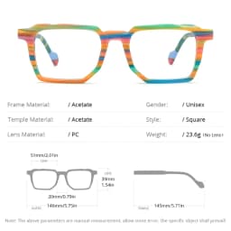 FONEX HEPIDEM Acetate Eyeglasses Frame Men New Square Brand Design Glasses Women Retro Vintage Eyewear Japanese Spectacles 9287