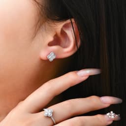 Attagems Full Moissanite Diamond Earrings D VVS1 For Women S925 Sterling Silver 18k Gold Plated Engagement Wedding Jewelry Gifts