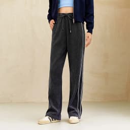 Semir Casual Pants Women Chenille Long Pants Winter 2025 New Contrasting Colors Wide-Leg Pants Leg-Lengthening