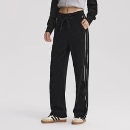 Semir Casual Pants Women Chenille Long Pants Winter 2025 New Contrasting Colors Wide-Leg Pants Leg-Lengthening