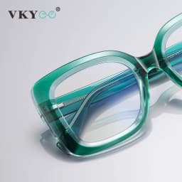 VICKY New Large Frame Ladies Reading Glasses Anti-blue Light Personalized Fashion with Prescription Lenses Myopia Hyperopia 2171