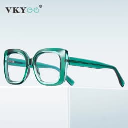 VICKY New Large Frame Ladies Reading Glasses Anti-blue Light Personalized Fashion with Prescription Lenses Myopia Hyperopia 2171