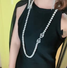 24 Inch Genuine Natural AAA 8-9mm White South China Sea Pearl Necklace 20in 22in 26in 28in 30in 32in 34in 36in