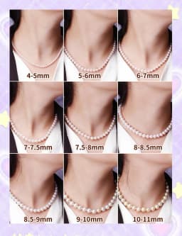 24 Inch Genuine Natural AAA 8-9mm White South China Sea Pearl Necklace 20in 22in 26in 28in 30in 32in 34in 36in