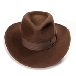 Wool Felt Crushable Outback Hat for Men Indiana Jones Hat Cowboy Fedora Wide Brim Brown Black Large Size
