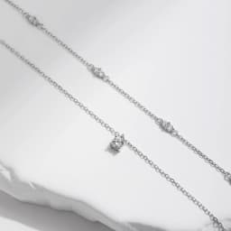 MODIAN Moissanite D Color Double Layer Pendant Necklace 925 Sterling Silver Round Stylish Choker Necklace For Women Jewelry