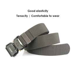 VATTLY 5cm/2 inch Elastic Belt for Men Quick Release Aluminum Buckle Military Tactical Belt Outdoor Casual Wide Belt Male