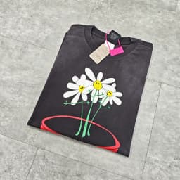 Yao Fashion Saint OF Michael 25SS Vintage Casual Baggy Cotton Short Sleeve Tee Tops Streetwear Cartoon Oversize T Shirt For Men