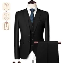 2025 New Men's Business Casual Suit for Weddings Male Solid Colour Formal Suit Sets Men Prom Party Tuxedo Dress