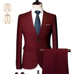 2025 New Men's Business Casual Suit for Weddings Male Solid Colour Formal Suit Sets Men Prom Party Tuxedo Dress