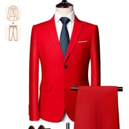 2025 New Men's Business Casual Suit for Weddings Male Solid Colour Formal Suit Sets Men Prom Party Tuxedo Dress