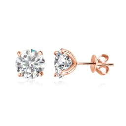 0.1-5ct Moissanite Stud Earring for Women Men Round D Color Diamond 925 Sterling Silver 18K Gold Plated Jewelry with Certificate