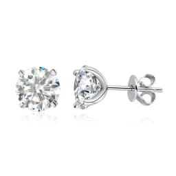 0.1-5ct Moissanite Stud Earring for Women Men Round D Color Diamond 925 Sterling Silver 18K Gold Plated Jewelry with Certificate