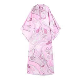 Summer Beach Vacation Outfit Robe Oversized Women's Print Kaftan Maxi Dress with Pattern Loose Fit Full Sleeve Long Dresses