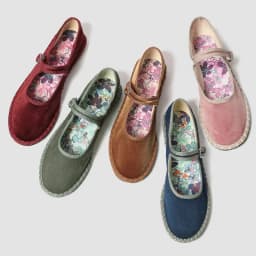 2026 Spring Designer Ballet Flats for Women Luxury Velvet Floral Pattern Buckle Design Mary Jane Shoes Elegant Party Dress Shoes