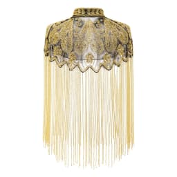 Sequins Beaded Evening Cape Women Fringed Shawl Wraps Flapper Dresses Art Decor for Wedding Party