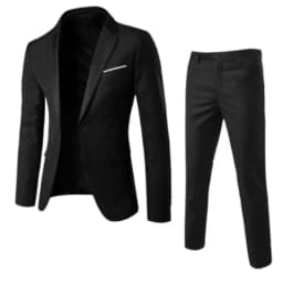 Mens Wedding Two Piece Suit Groom Best Man Slim Casual Dress