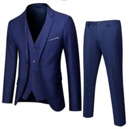 Mens Wedding Two Piece Suit Groom Best Man Slim Casual Dress