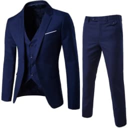 Mens Wedding Two Piece Suit Groom Best Man Slim Casual Dress