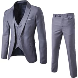 Mens Wedding Two Piece Suit Groom Best Man Slim Casual Dress