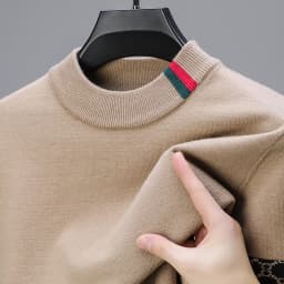 Fashion personality jacquard knitted sweater luxury brand designer new casual soft lightweight comfort men's round neck pullover