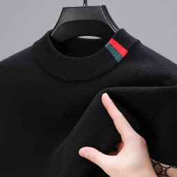 Fashion personality jacquard knitted sweater luxury brand designer new casual soft lightweight comfort men's round neck pullover