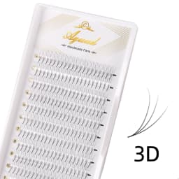 AGUUD 10 Trays/Lot Korea Premade Russian Volume Lashes Super Fans Needle Pointy Stem Narrow Base Promade Fans Eyelash Extensions