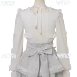 Japanese New Sweet Cute Pink White Lolita Shirts Women Girl Kawaii Lace Big Heart Cross Strap Long Sleeve Blouses Liz Shirt Tops