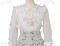 Japanese New Sweet Cute Pink White Lolita Shirts Women Girl Kawaii Lace Big Heart Cross Strap Long Sleeve Blouses Liz Shirt Tops