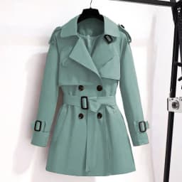 Spring Autumn Trench Coat Women 2026 New Korean Double Breasted Mid-Long Woman Trench Coat Overcoat Windbreaker Female Outerwear