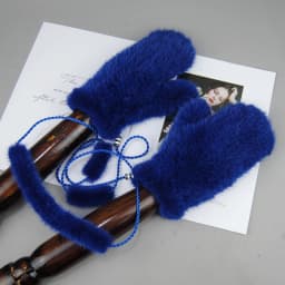 Winter Real Mink Fur Gloves Fashion Soft Warm 100%Natural Mink Fur Gloves Lady Good Elastic Genuine Fur Gloves Knitted Fur Glove