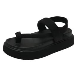 Summer New Women's Sandals Outer Wear Fashion Casual Slip Toe Thick Soled Roman Platform Sandalias Designer Slides Shoes
