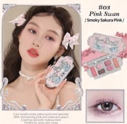 Little Angel Flower Knows Eyeshadow Palette Eye Glitter Make Up Palette Long Lasting 9 Color Eye Shadow For Girl And Women