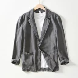 2025 Spring/Summer New Men's 100% Linen Suit Thin, Breathable and Comfortable Business and Leisure Small Suit Coat