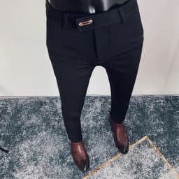 Men Suit Pants Dress Pantalone Hombre Stretch Slim Formal Trousers Calça Masculina Solid Color Casual Pants Fashion Men Clothing